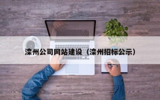 定安滦州公司网站建设（滦州招标公示）